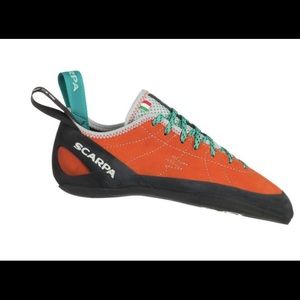 Scarpa Orange and Teal Women's Climbing Shoes